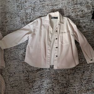 Zara like new large cream jacket